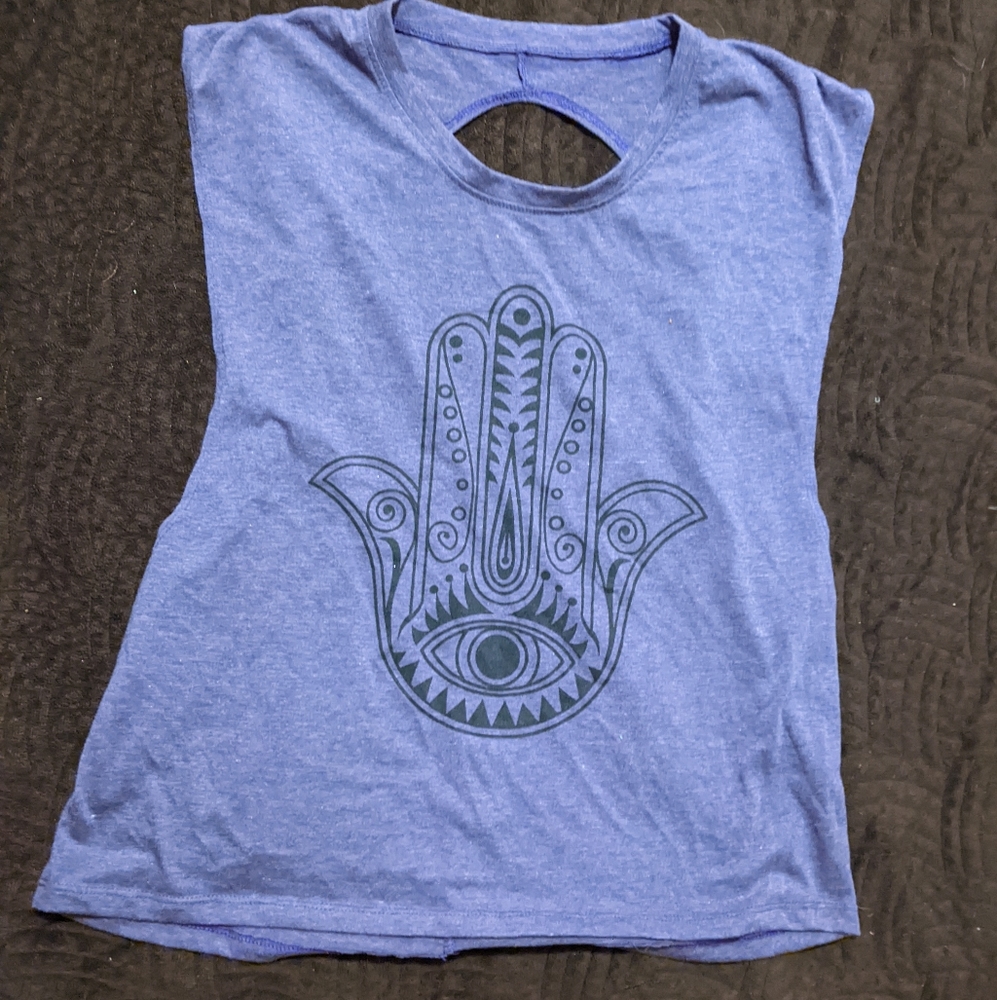 Purple marl hamsa tank
